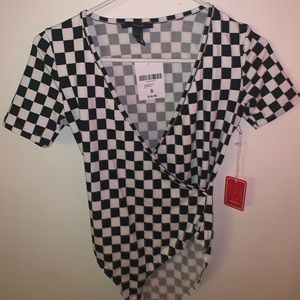 Checkered bodysuit